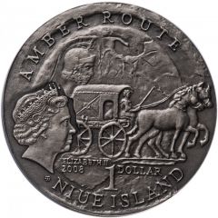 1 Dollar - Elizabeth II - Amber route: Kaliningrad