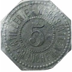 5 Pfennigs - München Artillerie Werkstätten