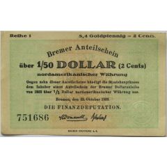 8.4 Goldpfennig / 2 US-Cents