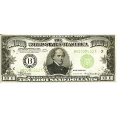 10 000 Dollars Federal Reserve Note, small portrait