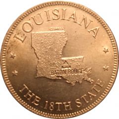 Token - Shell’s States of the Union Coin Game, Version 1 Louisiana