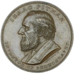 Award Pitman`s Shorthand Medal; bronze