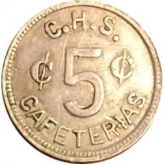5 Cents - C.H.S. Cafeterias Cantnsville, MD