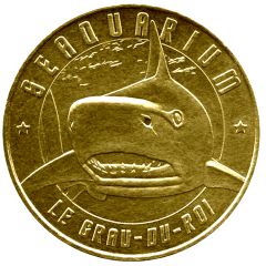 Monnaie de Paris Tourist Token - Le Grau-du-Roi Seaquarium - Le requin