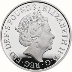 5 Pounds - Elizabeth II Royal Wedding, Silver Piedfort