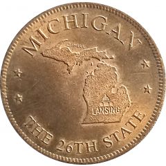 Token - Shell’s States of the Union Coin Game, Version 1 Michigan