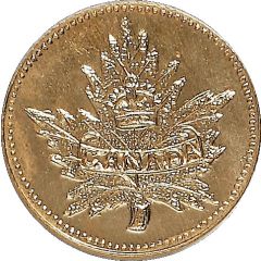 1 Dollar - British Columbia Gold Maple Leaf and Union Jack