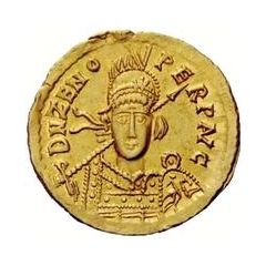 1 Solidus - Theoderic / In the name of Zeno, 476-491 Mediolanum/Milan
