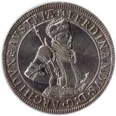 1 Thaler - Ferdinand II of Tyrol Hall