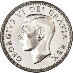 10 Cents - George VI w/o IND:IMP: