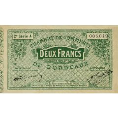 2 francs - Chambre de Commerce de Bordeaux [33]