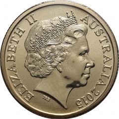 1 Dollar - Elizabeth II 4th Portrait - NRL - Moments That Matter - Colored