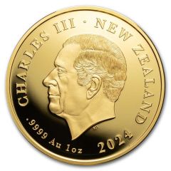 10 Dollars - Charles III Fuller Portrait - Cave Taniwha, Gold Proof