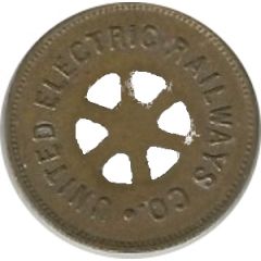 1 Fare - United Electric Railways Co. Providence, Rhode Island