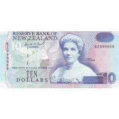 10 Dollars Blue back