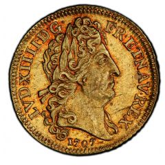 Gold Louis with insignia - Louis XIV