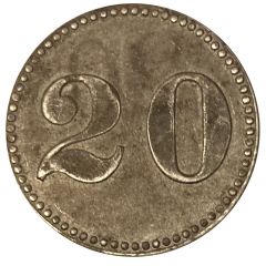 20 Pfennig Zinc, 23.15mm