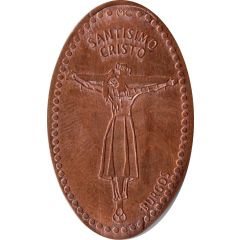 Elongated coin - Holy Christ from Burgos without MC