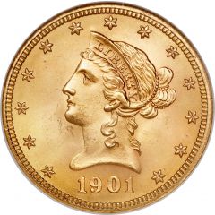 10 Dollars Coronet Head - With motto