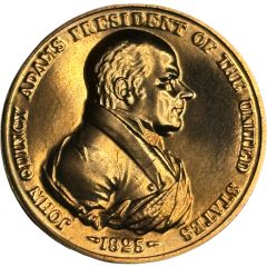 Medal - Peace and Friendship John Quincy Adams, President of the United States