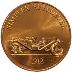 Franklin Mint - Collection of Antique Car Coins - Series 1 Simplex Speedster