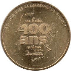 Jeton touristique - Monnaie de Paris - Eclaireuses Eclaireurs de France - 100 ans de liens pour la jeunesse