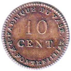 10 Centimes SAINT VAAST LA HOUGUE 50