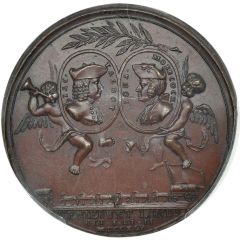 Medal - George II Capture of French Treasure Ships, bronze