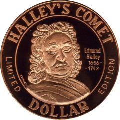 Medal - Tourist Dollar Alice Springs - Halley`s Comet, Tourist Souvenir