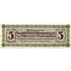5 Pfennig Saccharin-Fabrik AG