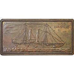 Plaquette - Arrival of the USS Nashville in Chicago