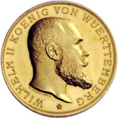 Prize medal of the Royal Art School in Stuttgart - WIlhelm II