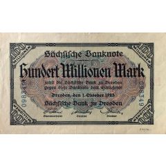 100 000 000 Mark Sächsische Bank
