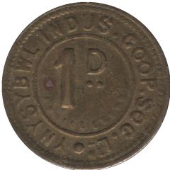 1 Penny - Ynysybwl Indus. Co-Op. Soc. Ltd. Ynysybwl, Mid Glamorgan, Wales