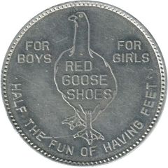 1 Dollar - Red Goose Shoes Large Lettering