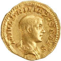 Aureus - Philippus II PRINCIPI IVVENT