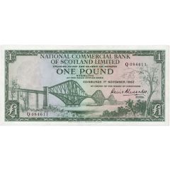 1 Pound National Commercial Bank of Scotland