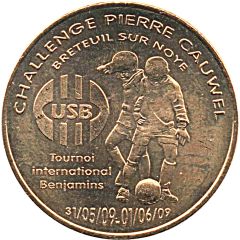Monnaie de Paris Tourist Token - Breteuil sur Noye Challenge Pierre Cauwel 2009