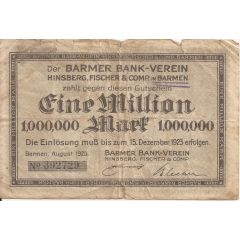 1 000 000 Mark Barmer Bank-Verein