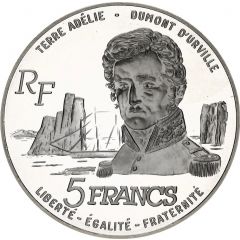 5 Francs Jules Dumont d`Urville