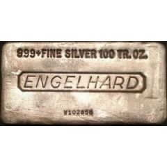 100 oz Silver Engelhard Bar