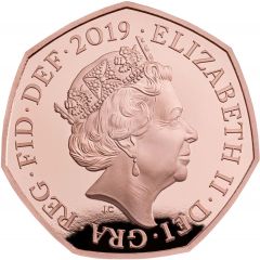 50 Pence - Elizabeth II Sherlock Holmes, Gold Proof