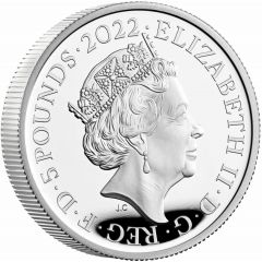 5 Pounds - Elizabeth II James I, Silver Proof