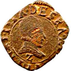 Denier Tournois - Henri III Dauphiné, Type A, Z on obverse