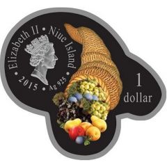 1 Dollar - Elizabeth II Horn of Plent