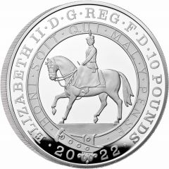 10 Pounds - Elizabeth II Platinum Jubilee, Silver Proof