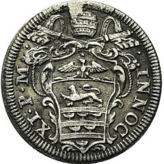 1 Grosso - Innocent XI NOCET MINVS - Palm wreath