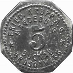 5 Pfennig - Magdeburg-Buckau Fried. Krupp AG, Grusonwerk