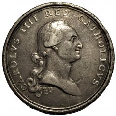 8 Reales - Carlos IV proclamation medal , Madrid
