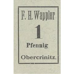1 Pfennig F. H. Wappler
